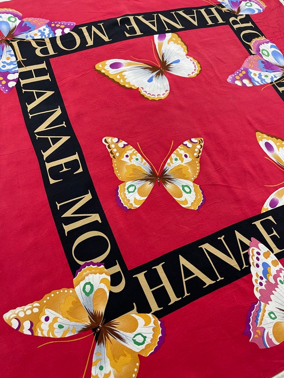 HANAE MORI SCARF stunning butterfly hanae mori le… - image 4
