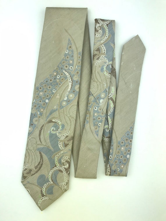 EMILIO PUCCI TIE ultra rare wool silk paisley des… - image 7