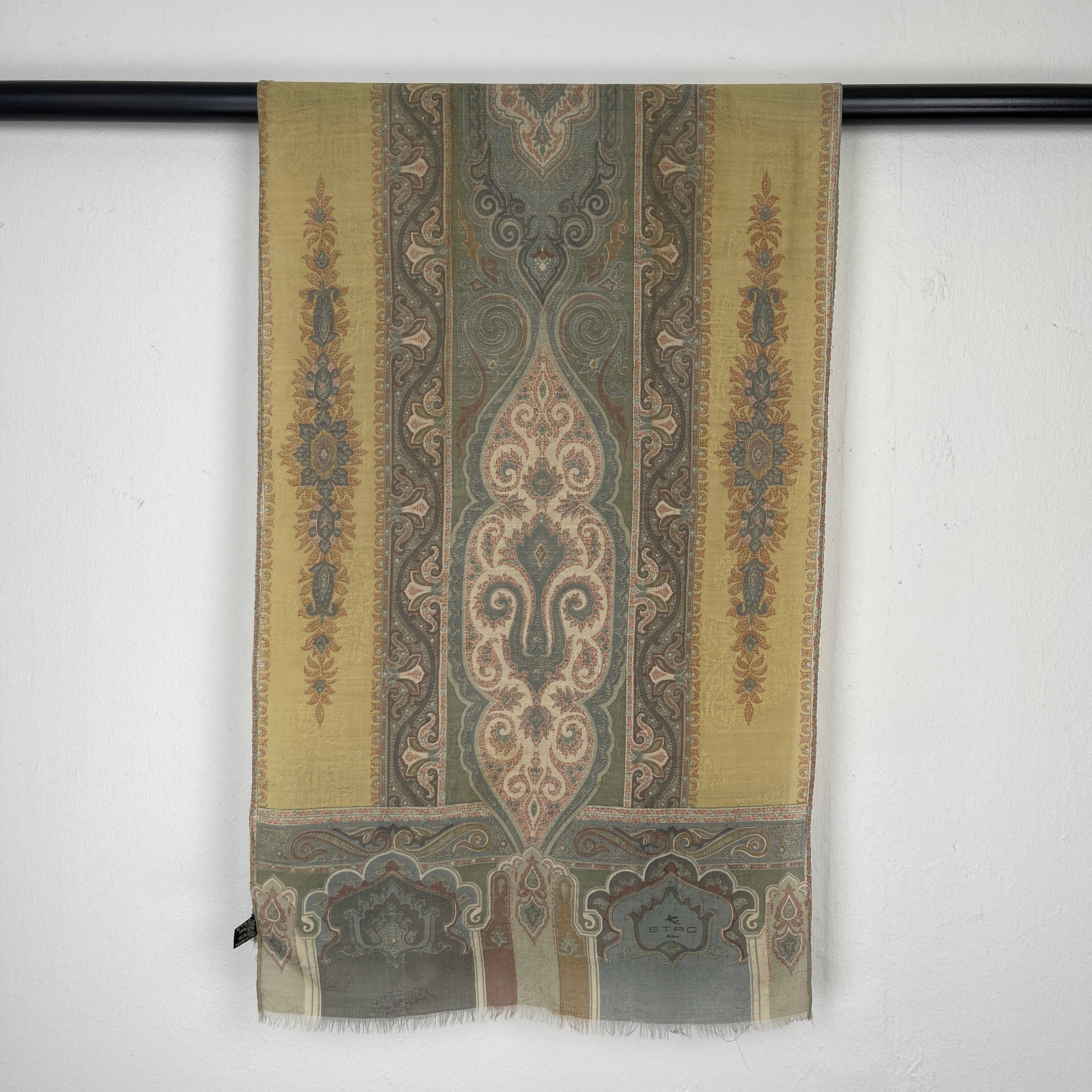 ETRO ロングスカーフ 見事なノベルティ クラシック ペイズリー 