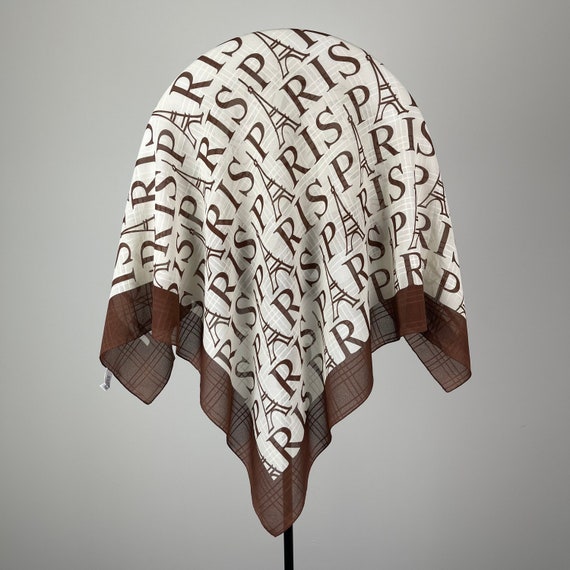 PARIS SCARF STUNNING iconic paris signature love poly… - Gem