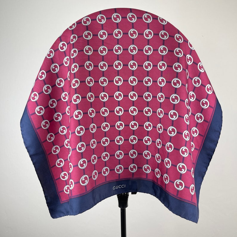 GUCCI 70's LUXURY BANDANA Stunning Gucci Design Full Etsy