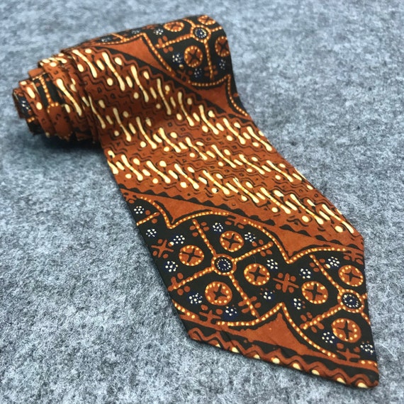 BATIK TIE VTG stunning cotton winotosastro classic batik | Etsy