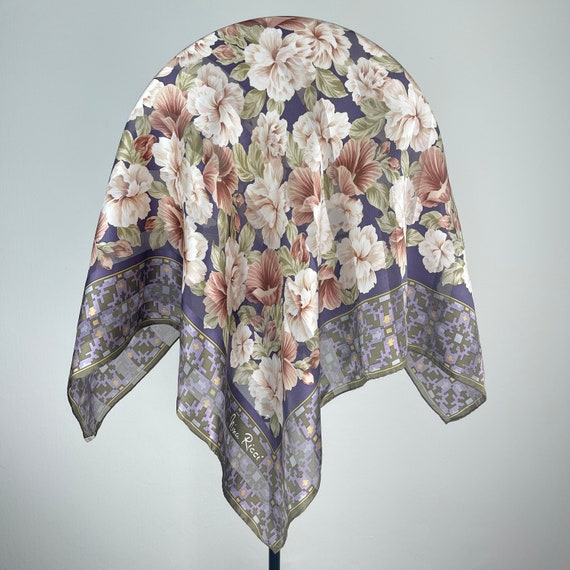 NINA RICCI PARIS stunning scarf silky women scarv… - image 1