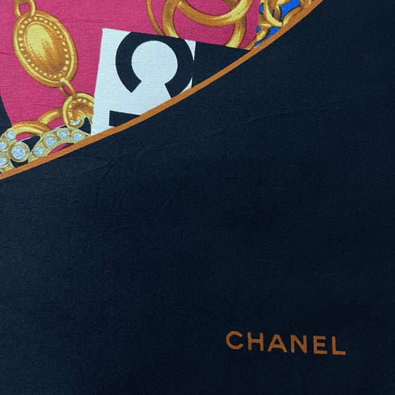 Chanel Multicolor Monogram Silk Scarf