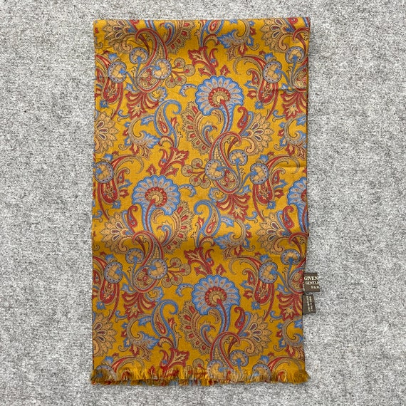 GIVENCHY PARIS SCARF stunning floral paisley desi… - image 1