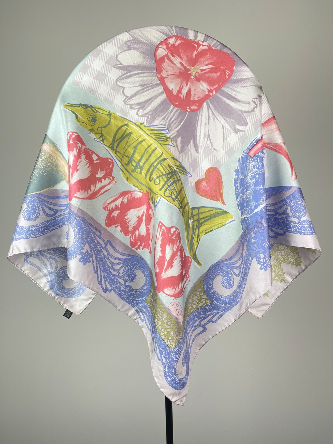 Foulard Homme à Motif Poisson Bizarre - Weird Fish - Neuf Avec étiquettes