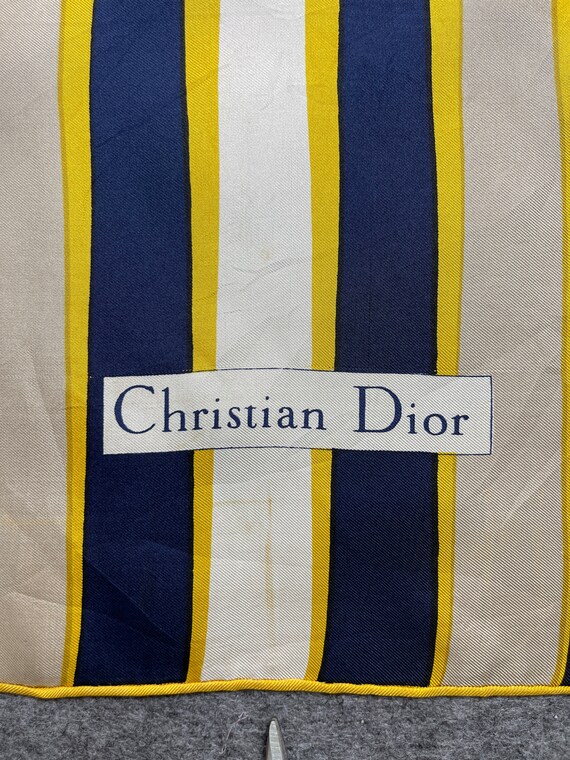 CHRISTIAN DIOR SCARF twill silk stunning scarves … - image 10