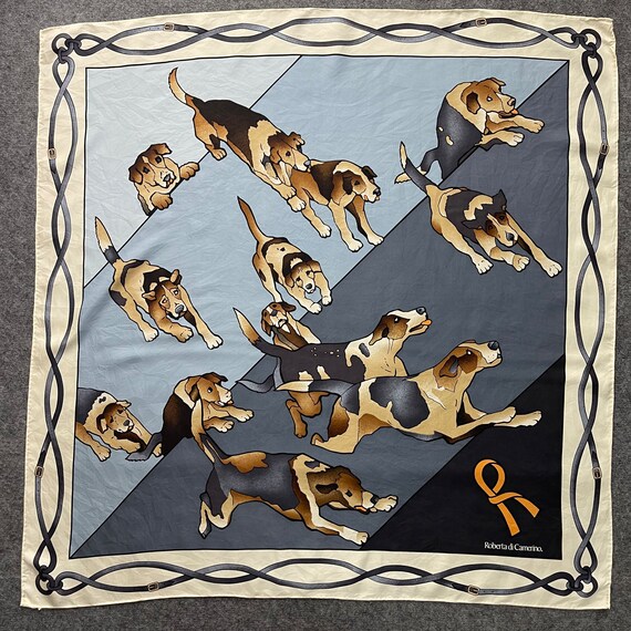 Scarves with 2024 dog design