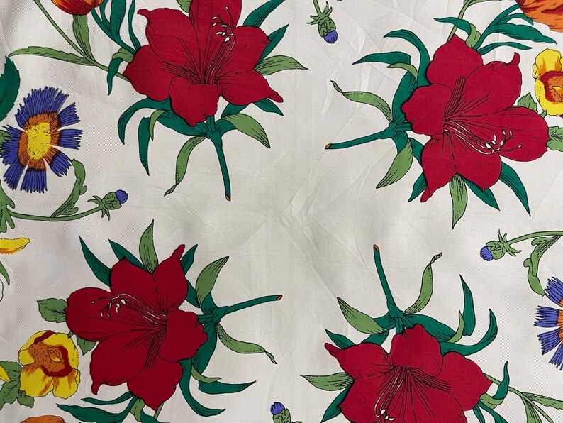 Women Vintage Flower Spliced Shawl Scarf