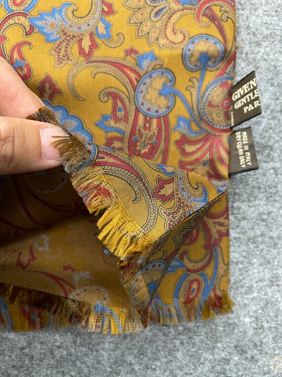GIVENCHY PARIS SCARF stunning floral paisley desi… - image 4