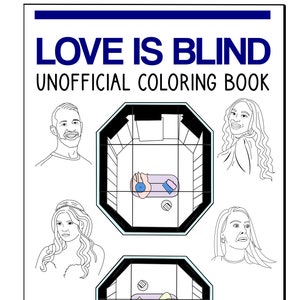 Love is Blind Malbuch Netflix - 2nd Edition TV Show The Bachelor Bachelorette Nick Lachey Vanessa Lachey Realität Bartise Gia Shayne