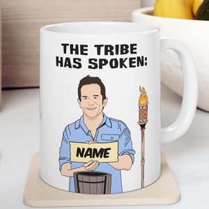 Personalized Survivor Mug - TV Mug - Immunity Idol Challenge The Tribe Has Spoken