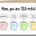 Tea Mom Birthday Card Mom Puns Punny - Etsy