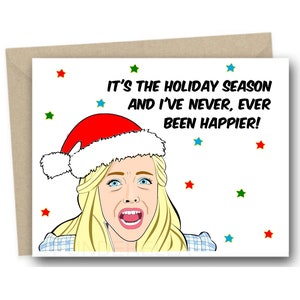 Euphoria Christmas Holiday Card - Cassie I&#39;ve Never been Happier - Jules Rue Bennett Fezco Lexi Maddy