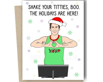 Cycling Greeting Card XOXO Leaderboard Spinning Bike Birthday Card Racing Spin Bike Card Boo Holiday Card Christmas Card