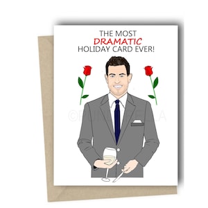 La tarjeta navideña navideña de soltero Jesse Palmer Despedida de soltera Chris Harrison Programa de televisión ABC Bachelor Nation Fiesta de visualización de solteros