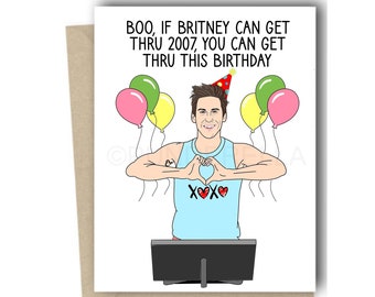 Cycling Greeting Card Cycling Birthday Card XOXO Leaderboard Spinning Bike Birthday Card Racing Spin Bike Card Boo Britney Britney Spears