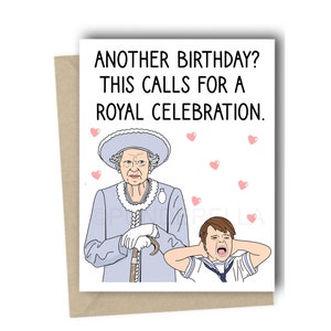 Carte d'anniversaire de la reine Elizabeth prince Louis balcon Prince Charles King Harry Will Kate Meghan Markle