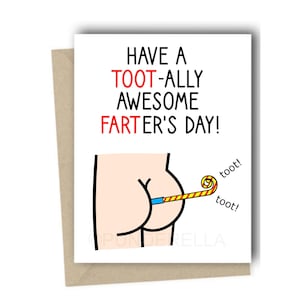 Fart Father's Day Card - Dad Father's Day Card - Farts - Card for Dad - Pun Punny