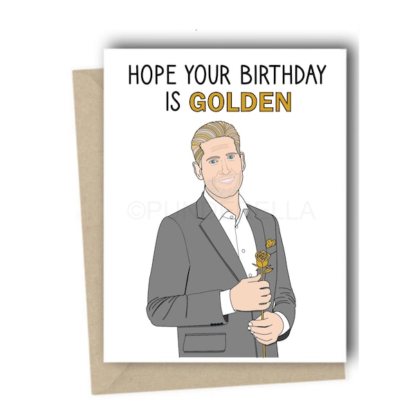 The Golden Bachelor Gerry Birthday Card Gerry Turner Birthday Jesse Palmer Bachelorette TV Gary ABC Bachelor Nation Bachelor Viewing Party