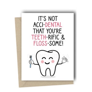 Dentist Card - Hygienist Graduation Card Grad Birthday Greeting Card