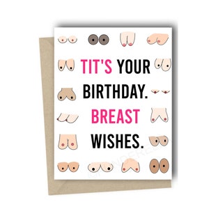Boob Karte Lustige Geburtstagskarte Lustige Boob Karte Boobs Geburtstagskarte Neue Boobs Rude Birthday Card Brust Karte Card for Girlfriend Boob Job