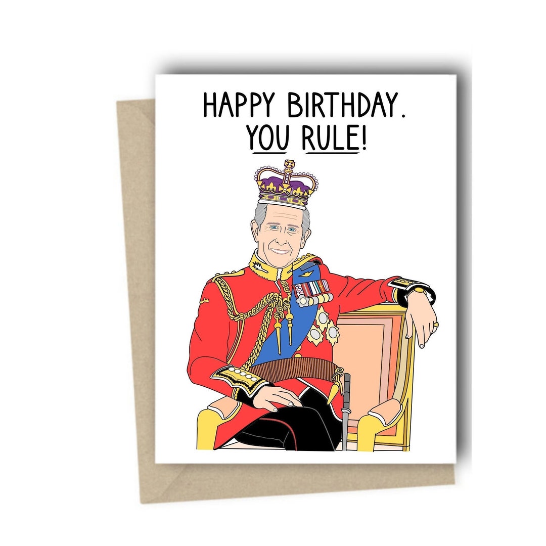 Prince Charles Birthday Card King Charles Queen Elizabeth Birthday
