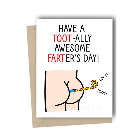 Fart Father's Day Card - Dad Father's Day Card - Farts - Card for Dad - Pun Punny