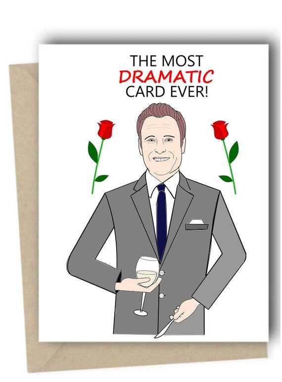 The Bachelor Greeting Card Birthday Chris Harrison Etsy