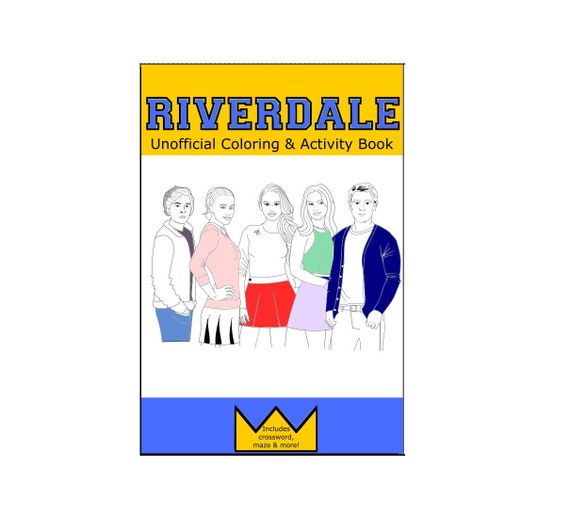 Riverdale Coloring Book Cole Sprouse Lili Reinhart Jughead Etsy