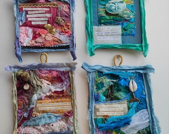 Poetic talismans, textile art, small format of your choice #10
