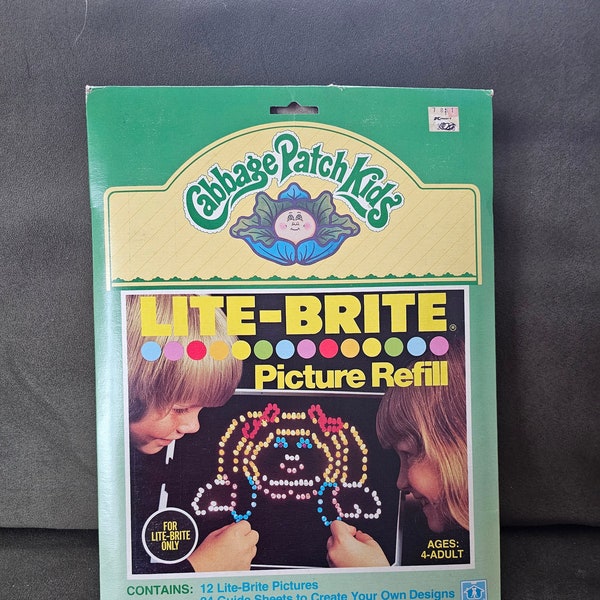 Cabbage Patch Kids Lite-Brite Picture Refills 1984