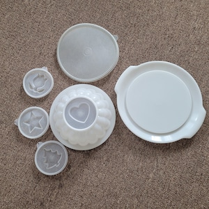 Tupperware Jello Mold Jel-N-Serve Set 7 piece