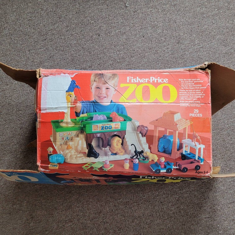 Fisher Price Zoo With Box 1984 Etsy
