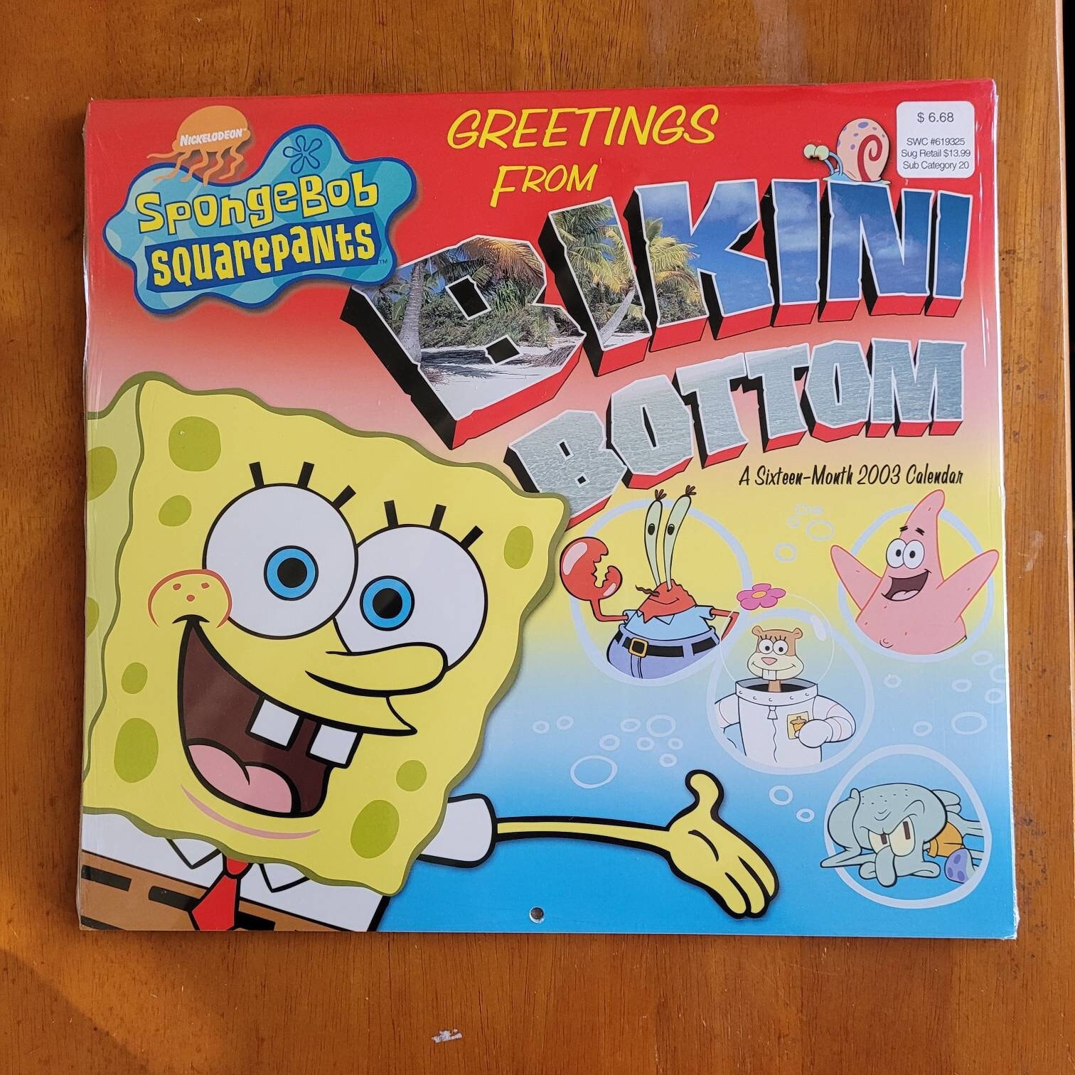 Spongebob 2003 Calendar Nickelodeon Sealed - Etsy