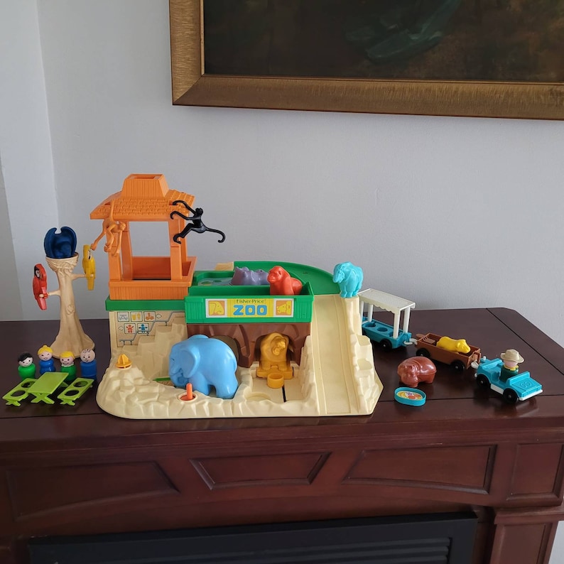 Fisher Price Zoo With Box 1984 Etsy