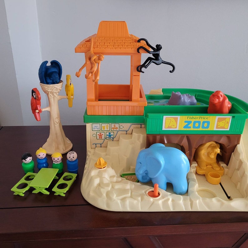 Fisher Price Zoo With Box 1984 Etsy