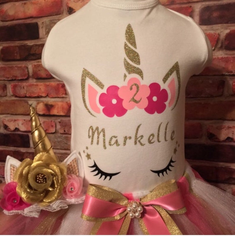 Unicorn Gold /& Pink headband