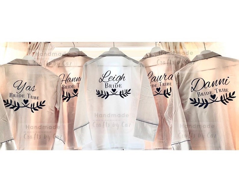 Adult Satin Bridal Party Pyjamas Set â Wedding Creations