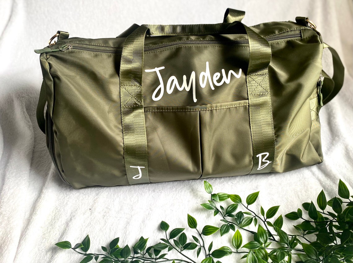 personalised over night bag