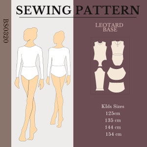 One Piece Swimsuit Shapewear PDF Sewing Pattern Size XS 6X Bodysuit  Pattern, Leotard Pattern, Maillot Pattern Pdf, Tank Top Leotard Pdf 