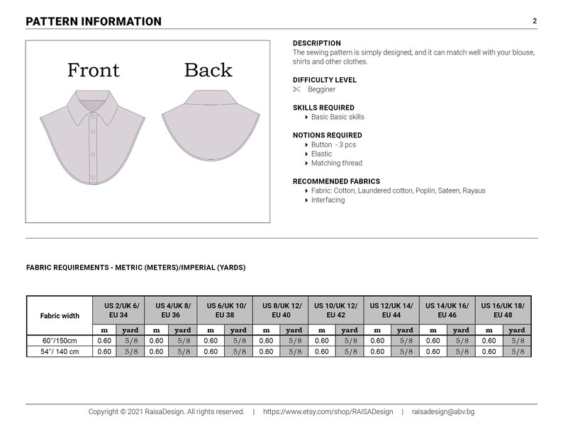 sewing instructions collar shirt
