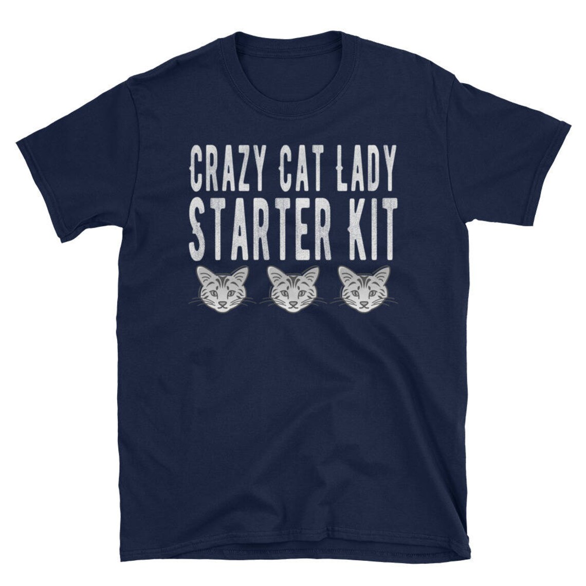 Crazy Cat Lady Starter Kit Tshirt Etsy