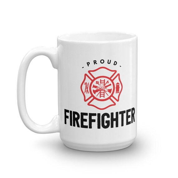 Tasse à café pompier, cadeau de pompier parfait pour homme, cadeau de  remise de diplôme, pompier, cadeau de pompier à la retraite, cadeau de  pompier pour homme, tasse de 325 ml 