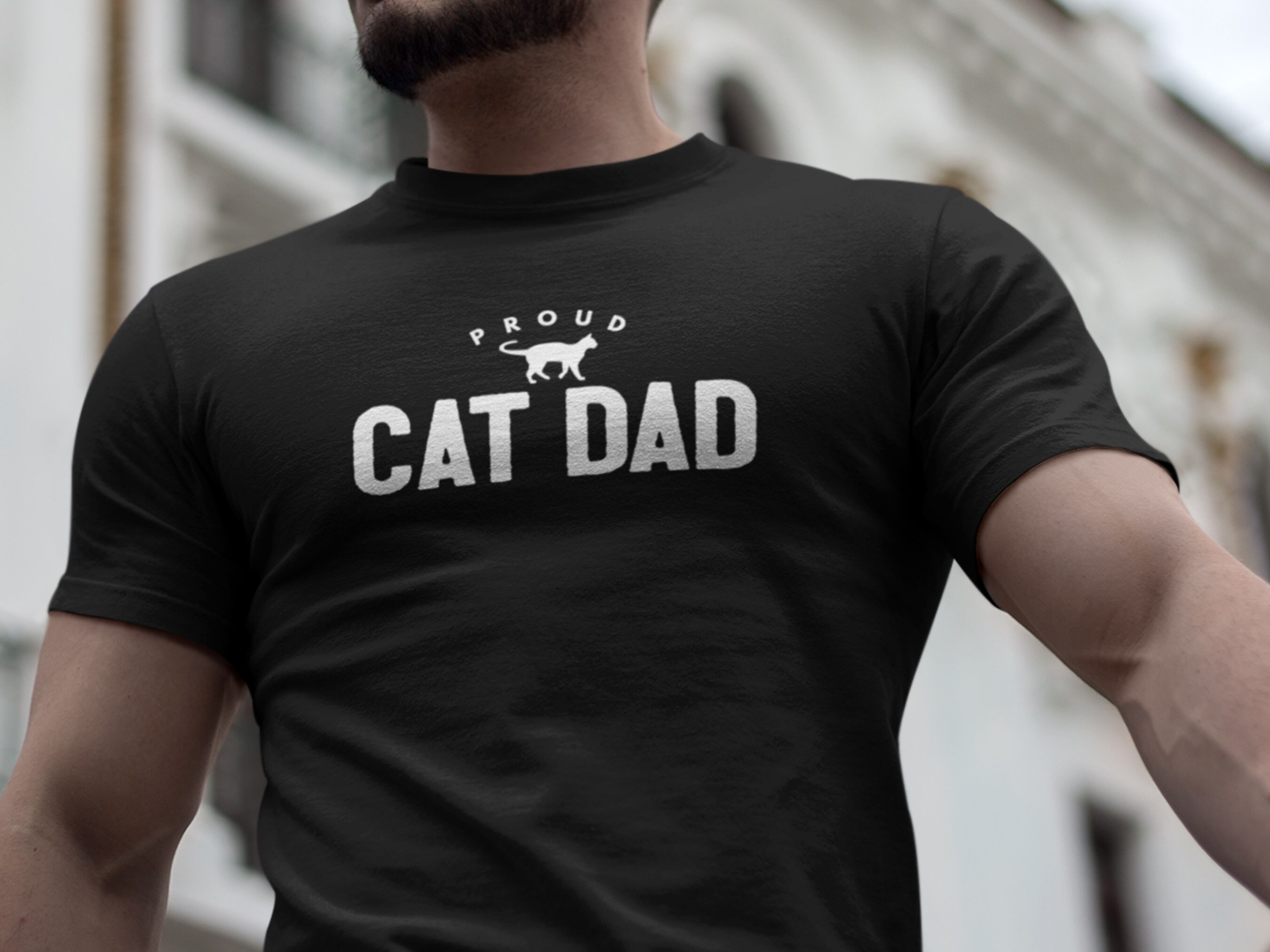 Proud cat dad t shirt Clearance