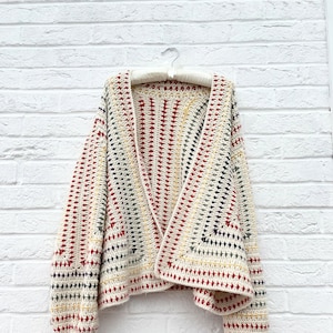 Rainbow Dot Cardigan - Crochet Pattern PDF