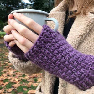 Basketweave Mitts - Crochet Pattern PDF