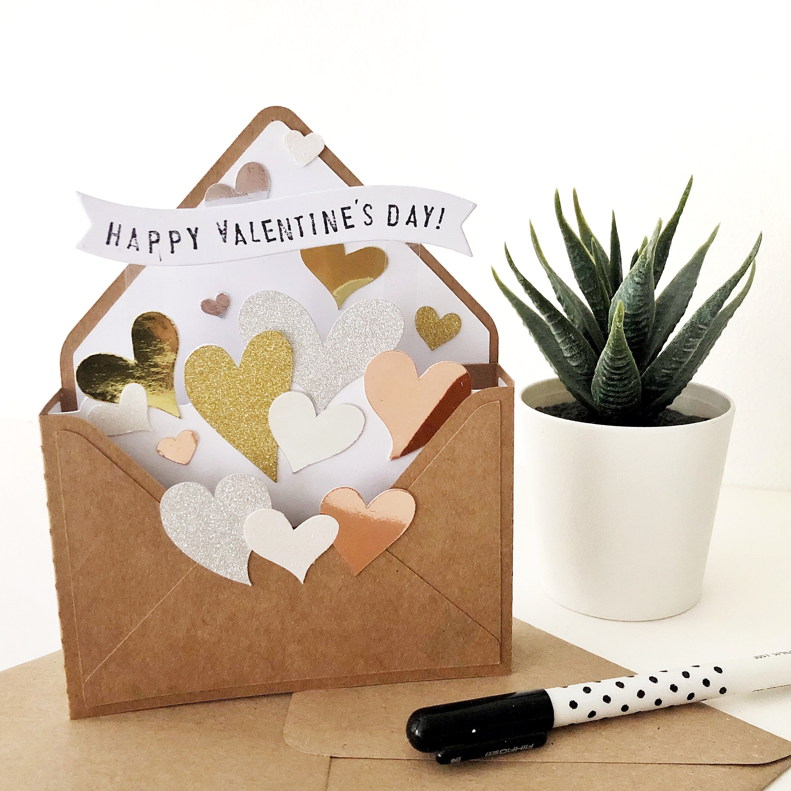 TACHE - I Puggin Love You - Carte et emballage cadeau pour la Saint-Valentin  en 3D
