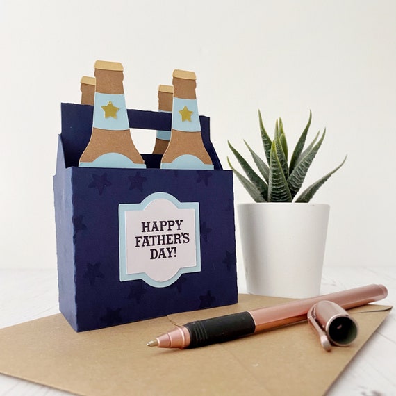 3D Pop-Up Karte Bier-Thema – Geburtstagskarte Für Ihn, Vatertag, Grußkarte Für Männer (30x20 Cm Geöffnet)