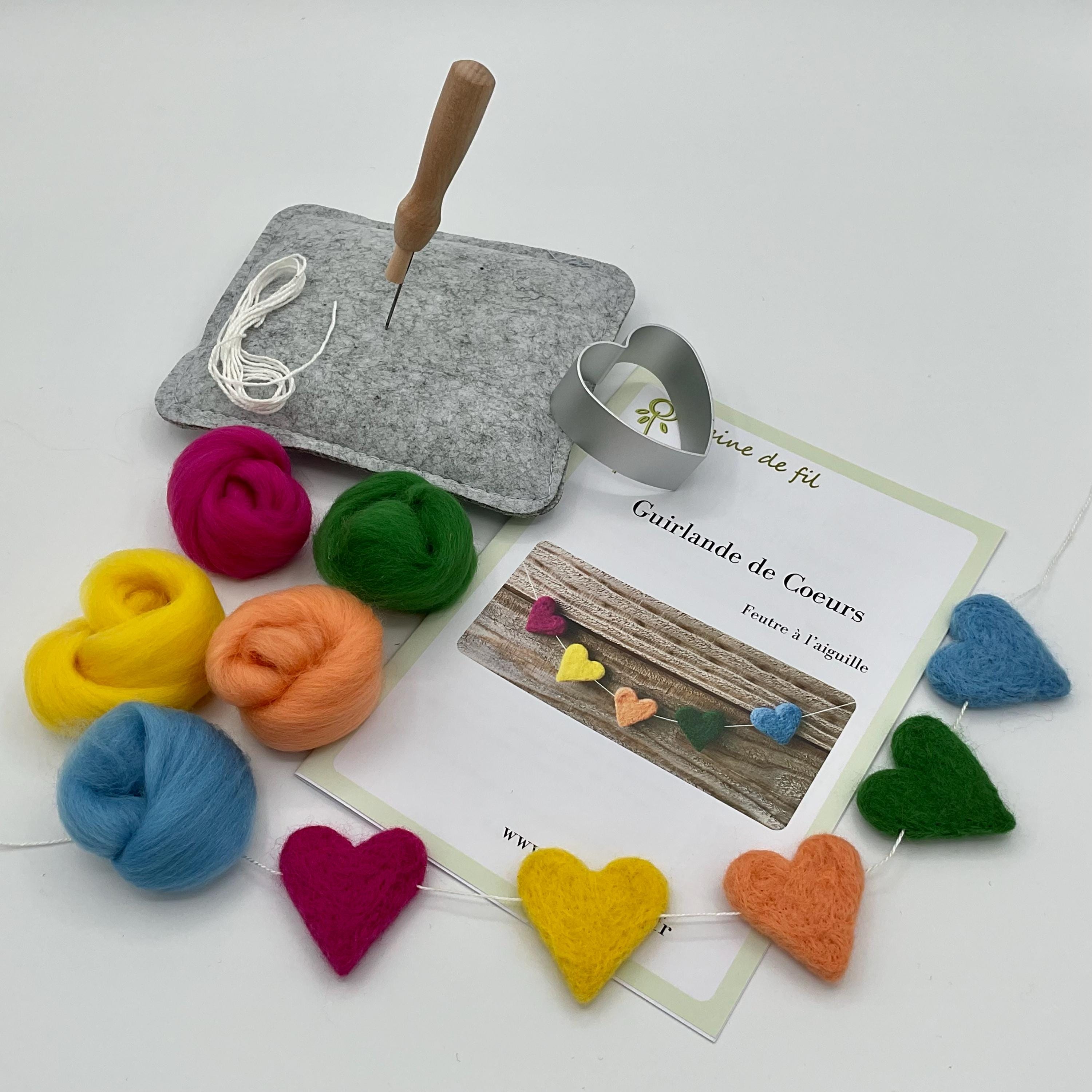 Kit Feutrage Hamster Avec Aiguille En Maïs - Artisanat Laine DIY, Marque Wizardi, Référence F07N8-W130